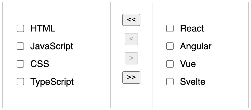 Transfer List Example